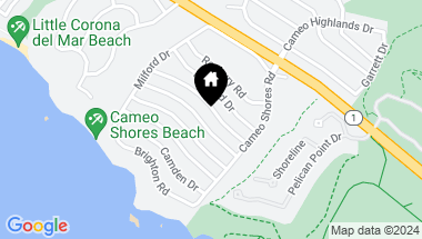 Map of 4615 Orrington Road, Corona del Mar CA, 92625