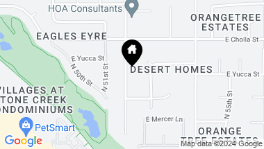 Map of 11047 N 52ND Street, Scottsdale AZ, 85254