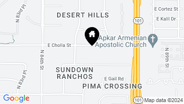 Map of 8529 E CHOLLA Street, Scottsdale AZ, 85260