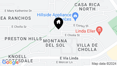 Map of 10889 E KALIL Drive, Scottsdale AZ, 85259
