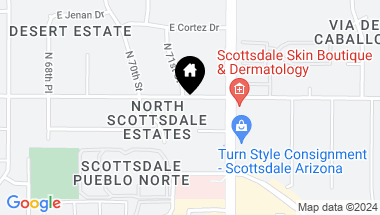 Map of 7101 E CHOLLA Street, Scottsdale AZ, 85254