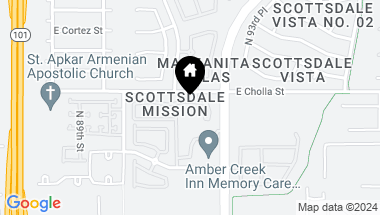Map of 11260 N 92ND Street # 2105, Scottsdale AZ, 85260