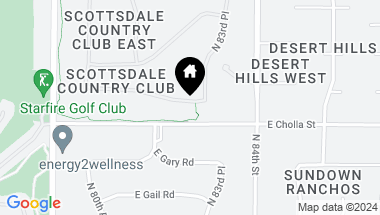 Map of 8281 E KALIL Drive, Scottsdale AZ, 85260