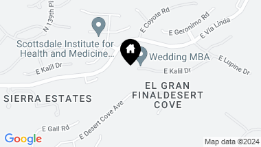 Map of 14155 E KALIL Drive, Scottsdale AZ, 85259