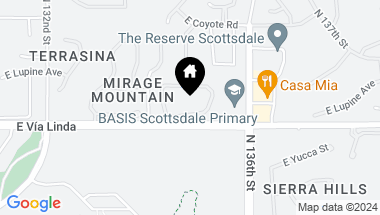 Map of 13450 E Via Linda Dr -- # 2040, Scottsdale AZ, 85259