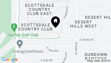 Map of 8260 E KALIL Drive, Scottsdale AZ, 85260