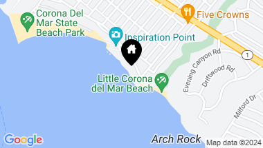 Map of 3719 Ocean Boulevard, Corona del Mar CA, 92625