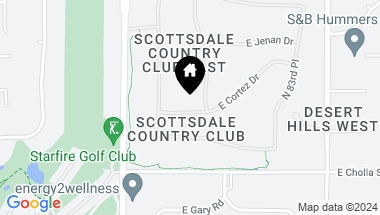 Map of 8080 E CORTEZ Drive, Scottsdale AZ, 85260