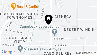 Map of 9590 E ALTADENA Avenue, Scottsdale AZ, 85260
