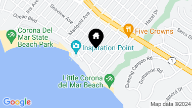 Map of 221 Poinsettia Avenue, Corona del Mar CA, 92625