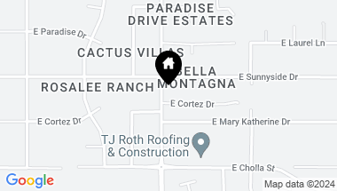 Map of 10406 E CORTEZ Drive, Scottsdale AZ, 85259