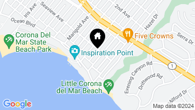 Map of 227 Poinsettia Avenue, Corona del Mar CA, 92625