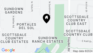 Map of 11634 N Sundown Drive, Scottsdale AZ, 85260
