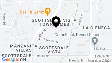 Map of 9365 E POINSETTIA Drive, Scottsdale AZ, 85260