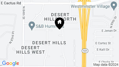 Map of 11612 N 86TH Street, Scottsdale AZ, 85260