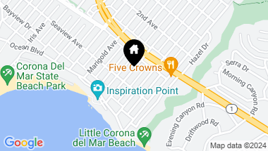 Map of 310 Orchid Avenue, Corona del Mar CA, 92625