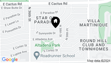 Map of 3752 E SUNNYSIDE Drive, Phoenix AZ, 85028