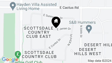 Map of 8195 E JENAN Drive, Scottsdale AZ, 85260