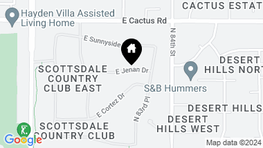 Map of 8285 E JENAN Drive, Scottsdale AZ, 85260