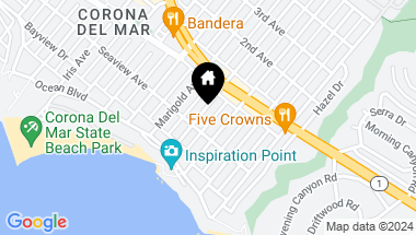 Map of 310 Narcissus Avenue, Corona del Mar CA, 92625