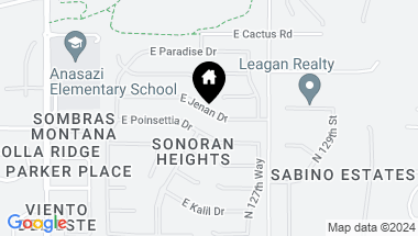 Map of 12681 E JENAN Drive, Scottsdale AZ, 85259