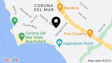 Map of 215 Marigold Avenue, Corona del Mar CA, 92625