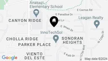 Map of 12530 E POINSETTIA Drive, Scottsdale AZ, 85259
