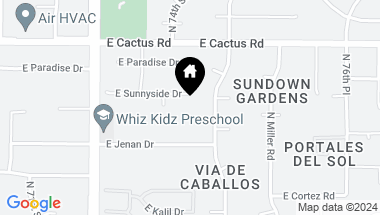 Map of 7341 E SUNNYSIDE Drive, Scottsdale AZ, 85260