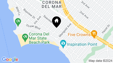 Map of 216 Marguerite Avenue 1, Corona del Mar CA, 92625