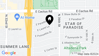Map of 3459 E LAUREL Lane, Phoenix AZ, 85028