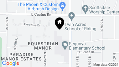 Map of 6341 E Sunnyside Drive, Scottsdale AZ, 85254