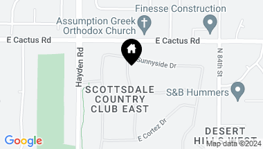 Map of 12017 N 81ST Street, Scottsdale AZ, 85260