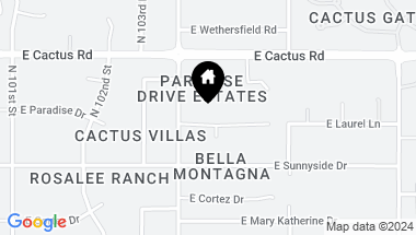 Map of 10438 E Laurel Lane, Scottsdale AZ, 85259
