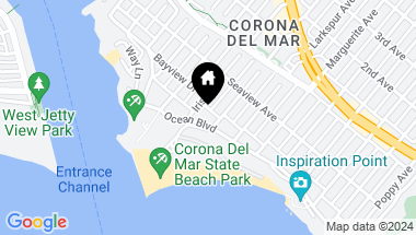 Map of 3020 Ocean Boulevard, Corona del Mar CA, 92625