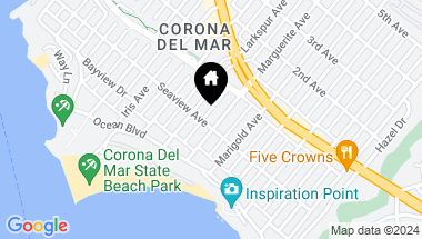 Map of 303 Marguerite Avenue B, Corona del Mar CA, 92625