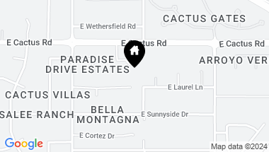 Map of 10535 E Paradise Drive, Scottsdale AZ, 85259