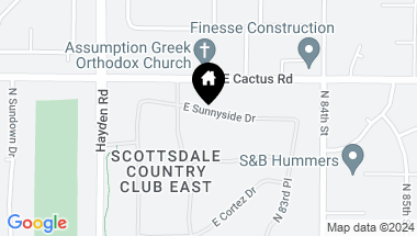 Map of 8157 E SUNNYSIDE Drive, Scottsdale AZ, 85260