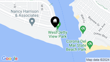 Map of 2172 E Oceanfront, Newport Beach CA, 92661