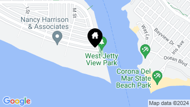 Map of 2168 E Oceanfront, Newport Beach CA, 92661