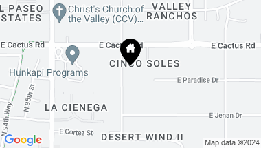 Map of 12063 N 98TH Street, Scottsdale AZ, 85260