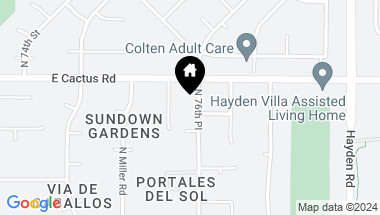 Map of 12120 N 76TH Place, Scottsdale AZ, 85260