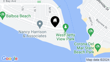 Map of 2152 E Oceanfront, Newport Beach CA, 92661
