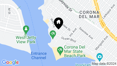 Map of 2812 Ocean Blvd, Corona del Mar CA, 92625
