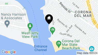 Map of 2701 Shell Street, Corona del Mar CA, 92625