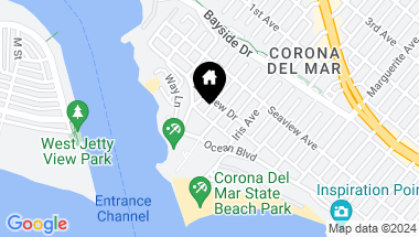 Map of 215 Heliotrope Avenue, Corona del Mar CA, 92625