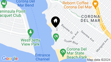 Map of 2709 Cove Street, Corona Del Mar (newport Beach), Corona Del Mar ( newport Beach ) CA, 92625