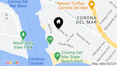 Map of 212 Goldenrod Avenue, Corona del Mar CA, 92625