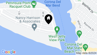 Map of 2137 Miramar Drive, Newport Beach CA, 92661