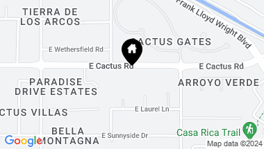Map of 10651 E CACTUS Road, Scottsdale AZ, 85259