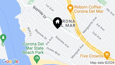 Map of 308 Iris Avenue A, Corona del Mar CA, 92625